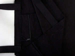 Black Custom Canvas Tote Bag 19"x16"x4" – Personalized Cotton Promotional & Beach Bag - Pamusan.com