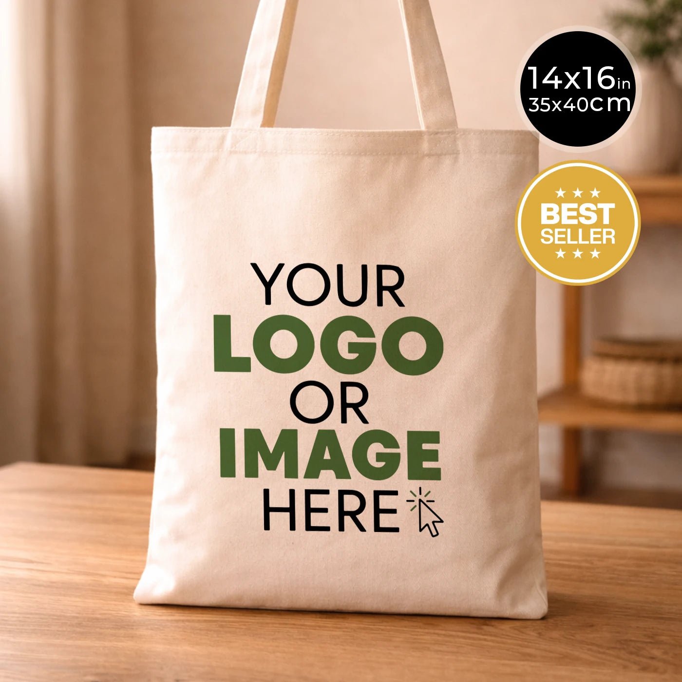 Tote bags en toile personnalisés en gros pour emballage professionnel durable