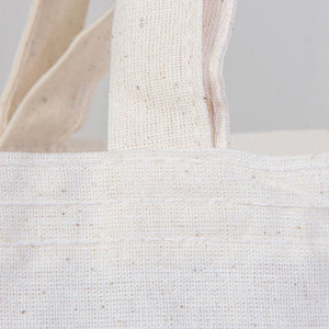 Custom Printed Cotton Tote Bag – 16" × 16" (40 × 40 cm) – 4 oz Natural – Double Handles - Pamusan.com