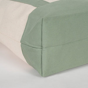Oversized Cotton Canvas Tote Bag – Mint Green Handles, Durable & Reusable - Pamusan.com