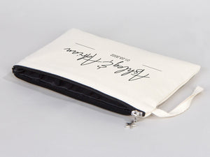 Personalized Wedding Clutch Bag – Custom Cotton Clutch Gift for Bridesmaids - Pamusan.com