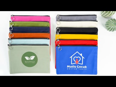 Custom Cotton Wedding Clutch Bag – Elegant Bridesmaid Gift