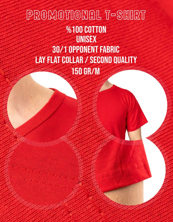 Print Promotional T-shirt Red Color - Pamusan.com