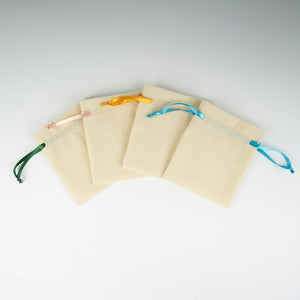 Velvet Rose Drawstring Pouch with Turquoise Ribbon – 4" × 5" (10 × 13 cm) - Pamusan.com